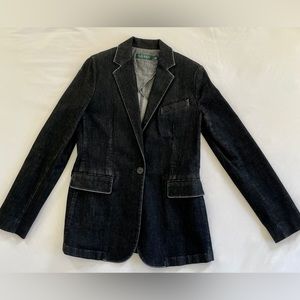 Lauren Ralph Lauren dark denim blazer in perfect condition.